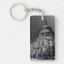 St Pauls Cathedral London Art Keychains