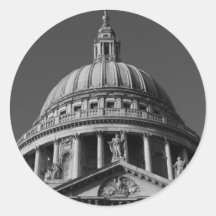 St Paul's Cathedral London Round Sticker