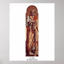 St Peter par Carlo Crivelli Posters