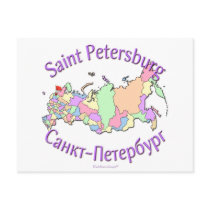 St. Petersburg City Russia Map