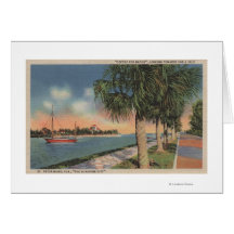 St. Petersburg, FL - View of Coffee Pot Greeting Card