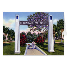 St. Petersburg Florida Fountain of Youth Greeting Card