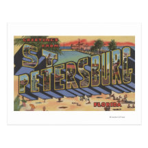 St. Petersburg, Florida - Large Letter Scenes 2 Post Cards