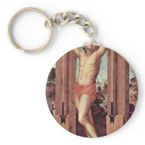 St. Quintinus By Pontormo Jacopo (Best Quality) Key Chain