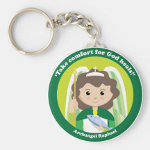St. Raphael the Archangel Key Chain