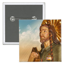 St.Rocco - St. Roch - San Rocco Saint Button