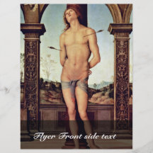 St. Sebastian By Perugino Pietro (Best Quality) Flyer Design