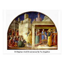 St.Stephen And St.Lawrence By Fra Angelico Post Cards