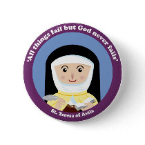 St. Teresa of Avila Pinback Buttons