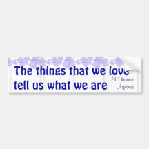 St Thomas Aquinas bumper stickers