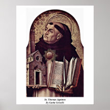 St Thomas Aquinas par Carlo Crivelli Posters