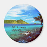 St. Thomas view from Coral World Fridge Magnets