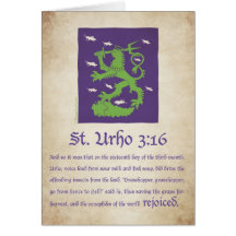 St. Urho 3:16 - Card
