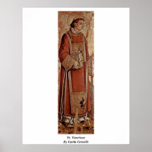 St Vavrinec par Carlo Crivelli Posters