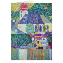 St. Wolfgang Church by Gustav Klimt Greeting Card