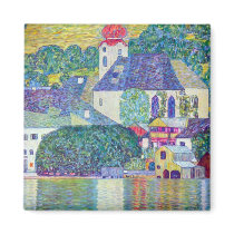 St. Wolfgang Church by Gustav Klimt Refrigerator Magnets