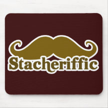 Stacherific Mushtache Mousepads