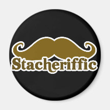 Stacherific Mushtache Refrigerator Magnet