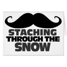 Staching par la neige cartes de vœux
