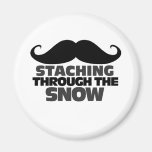 Staching par la neige magnets