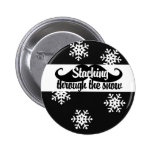 Staching through the snow button