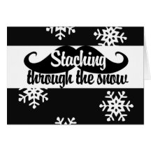 Staching through the snow greeting cards