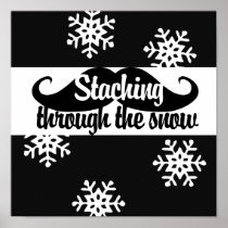 Staching through the snow print