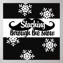 Staching through the snow print