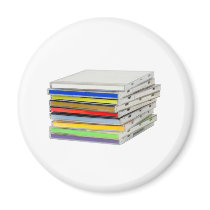 Stack of CD casings