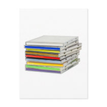 Stack of CD casings