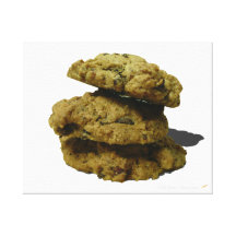 Stack of Chocolate Chip Cookies Canvas Prints