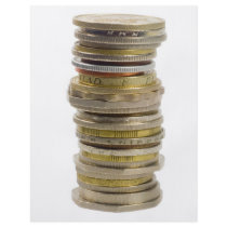 Stack of coins personalized flyer