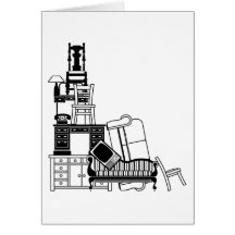 Stack of furniture card