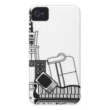 Stack of furniture Case-Mate iPhone 4 case
