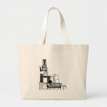 Stack of furniture tote bag