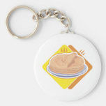 stack of pancakes key chain