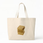 Stack of square crackers bags