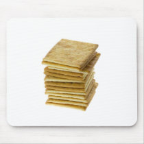 Stack of square crackers mousepad