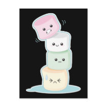 Stacked Marshmallows Postcards