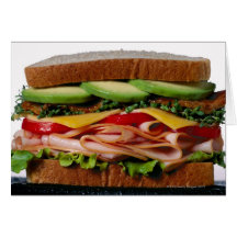 Stacked sandwich card