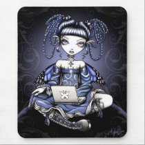 Stacy Blue Lab Top Fairy Mousepad mousepads