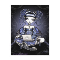 Stacy Midnight Surfing LapTop Fairy Postcard