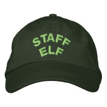 STAFF ELF EMBROIDERED HATS