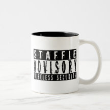 Staffie Advisory Wireless Security Coffee Mug