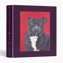 Staffordshire Bull Terrier binder
