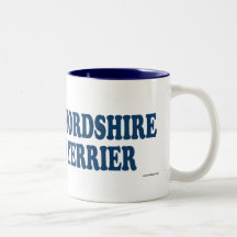 STAFFORDSHIRE BULL TERRIER_Blue Coffee Mug