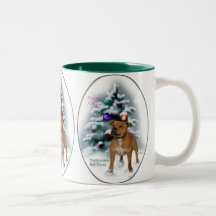 Staffordshire Bull Terrier Christmas Gifts Coffee Mugs