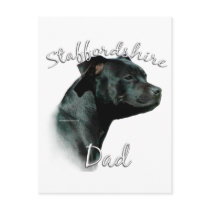 Staffordshire Bull Terrier Dad 2 Post Card