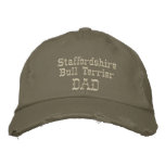 Staffordshire Bull Terrier Dad Gifts Embroidered Hats
