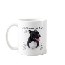 Staffordshire Bull Terrier History Design Coffee Mug